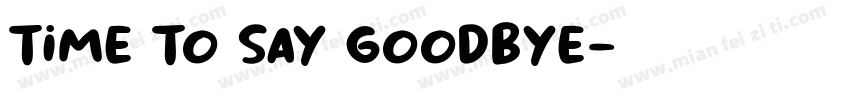 time to say goodbye字体转换
